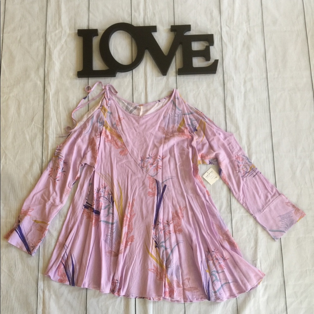 NWT Free People Lilac Clear Skies Tunic Dress Sz M - Picture 7 of 8
